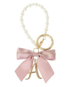 Maison de FLEUR イニシャルリボンパールチャーム
