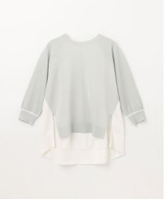 GRACE CONTINENTAL バイカラークルーニットトップ
