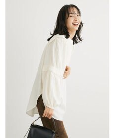 Green Parks 表面変化比翼シャツチュニック