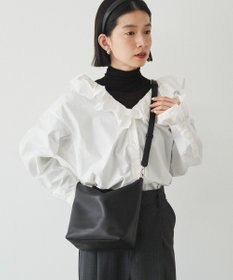 russet 《3/4～価格改定》ソフトレザーシンプルショルダーバッグ(CE-1328-WEB)