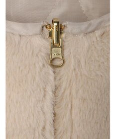 earth music&ecology ファー＆キルティングリバーシブルコート