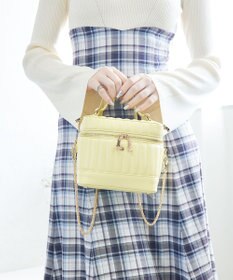 style code 【MERCURYDUO/マーキュリーデュオ】ストライプキルティング　バニティミニショルダーバッグ