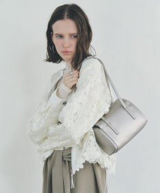 YECCA VECCA フェイクレザーミニボストンバッグ