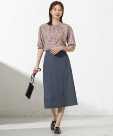 J.PRESS LADIES 【WEB限定カラーあり・セットアイテム・撥水加工・A4サイズ収納可】ポーチ付き PRINTED トート バッグ