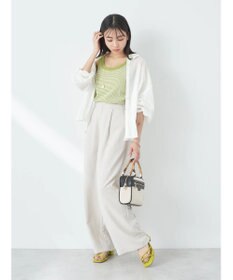 earth music&ecology タックワイドパンツ