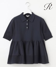 23区 S 【R(アール)】フォルムニット ペプラム ポロシャツ