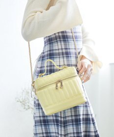 style code 【MERCURYDUO/マーキュリーデュオ】ストライプキルティング　バニティミニショルダーバッグ