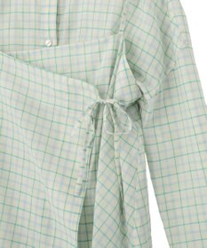 earth music&ecology 【予約】【綿100％】SET2点エプロンライクビスチェ＋シャツ