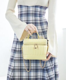 style code 【MERCURYDUO/マーキュリーデュオ】ストライプキルティング　バニティミニショルダーバッグ