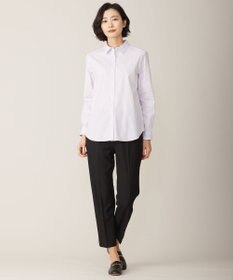 J.PRESS LADIES L 【洗える】BEZ ストライプ シャツカラー ブラウス