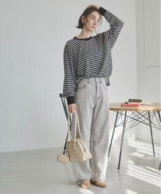 WEGO 【ANGIE VINTAGE】バレルレッグデニムパンツ