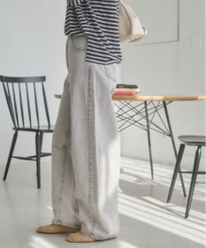 WEGO 【ANGIE VINTAGE】バレルレッグデニムパンツ