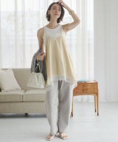 WEGO 【ANGIE VINTAGE】バレルレッグデニムパンツ