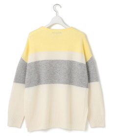 23区 S 【Oggi1月号掲載/洗える】ウールカシミヤ カラーブロック ニット