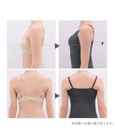 BRADELIS New York 【BRADELIS Me / ノンワイヤー・UVカット付き】 コンフォートブラトップ ブラデリス バスト補正もできる カップ付き 綿混 ブラキャミソール