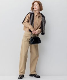 23区 【洗える/一部店舗限定】クロップド シャツ