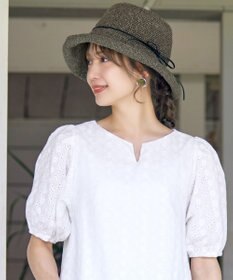 Tiaclasse ナチュラルな風合いのアンダリミックスクロシェハット