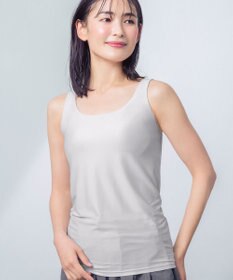Wing カップ付きタンクトップ ラクしてきれい 汗取り付き ひんやり涼しい 【シンクロブラトップ クールメッシュタイプ】 春 夏 ET1141 ウイング／ワコール