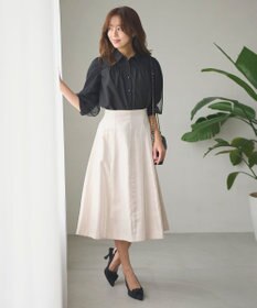 Feroux 【大好評につき追加生産決定！】袖チュールブラウス