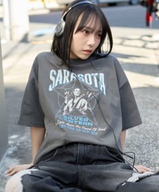 WEGO 【ユニセックス着用ITEM/SMLサイズ展開】ヴィンテージライクグラフィックT（SS）