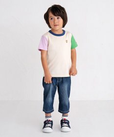 MIKI HOUSE HOT BISCUITS 【70-120cm】【Everyday Series】ワンポイント 半袖Tシャツ