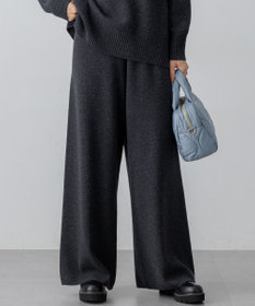 23区 L 【見上愛さん着用/洗える】カシミヤブレンド ニット パンツ