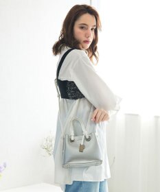 style code 【MERCURYDUO/マーキュリーデュオ】メタルアイレット　ミニショルダーバッグ、ハンドバッグ