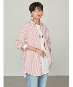 AMERICAN HOLIC イージーケアバックオープンシャツチュニック