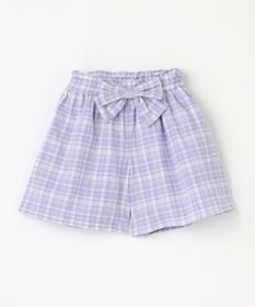 ANY KIDS チェック柄 ショート パンツ