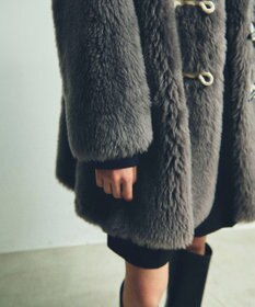 GRACE CONTINENTAL ウールボアショートコート