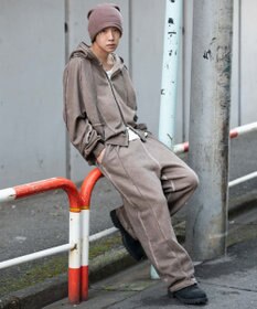 WEGO 【ユニセックス着用ITEM/MLサイズ展開】スウィッチングZIPパーカー