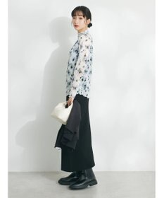 CRAFT STANDARD BOUTIQUE プリント柄スタンドネックプルオーバー