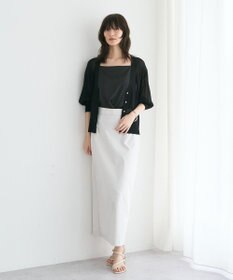 YECCA VECCA シアーニットVネックカーディガン