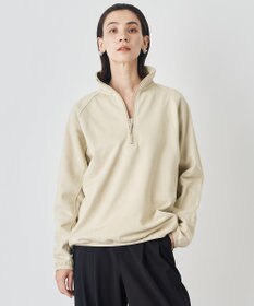 UNFILO MENS 【男女兼用】ナイロン裏毛 ハーフジップ