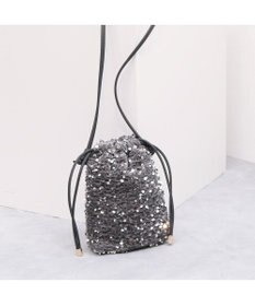 UNBILLION カシュカシュ cachecache / スパンコール巾着ミニショルダーバッグ