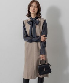 組曲 L 【WEB限定】シャイニーオーガンボウタイ付き ブラウス