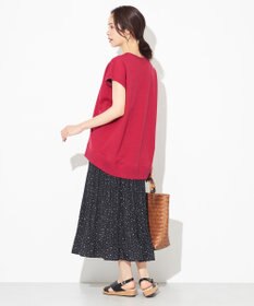 ANY 【2SET】ミニロゴトップス×ドットプリーツスカート セット