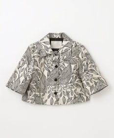 GRACE CONTINENTAL ボタニカルジャガードシャツ