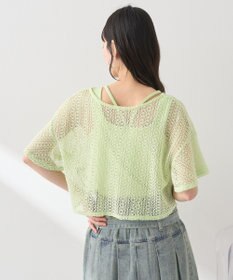 earth music&ecology ＳＥＴ２点レースカーディガン＋レイヤードインナー