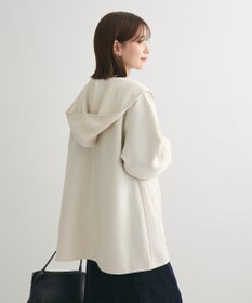 Green Parks ポンチフード付きカットカーディガン