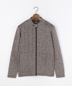 JOSEPH ABBOUD 【イタリア糸使用・伸縮性】マルチカラームリネ ニットブルゾン