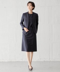 J.PRESS LADIES BAHARIYE SOLID フレアー ワンピース