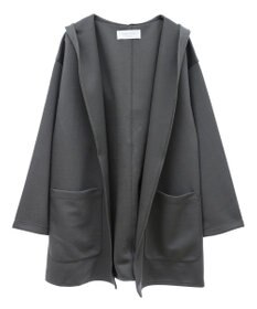 Green Parks ポンチフード付きカットカーディガン