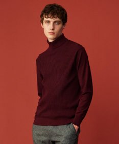 JOSEPH ABBOUD 【洗える/チクチクしない/3シーズン対応】SNOWY タートルネック ニット