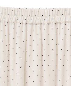 earth music&ecology ＳＥＴ２点フロッキードットブラウス＋スカート