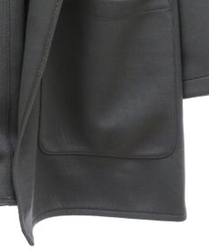 Green Parks ポンチフード付きカットカーディガン