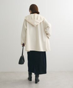 Green Parks ポンチフード付きカットカーディガン