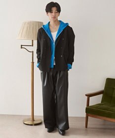 WEGO PUタックワイドトラウザー
