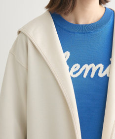 Green Parks ポンチフード付きカットカーディガン