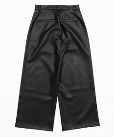 WEGO PUタックワイドトラウザー
